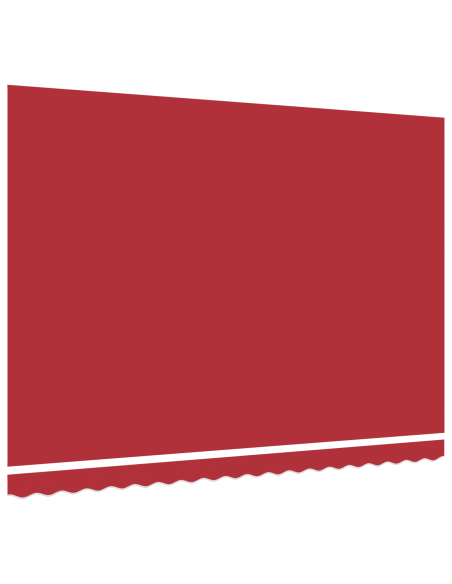 Tessuto di Ricambio per Tenda per Struttura 4.5x3.5 m Rosso