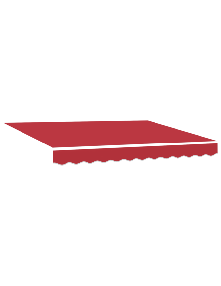 Tenda da sole Tessuto di ricambio 2.5x2 m Rossa