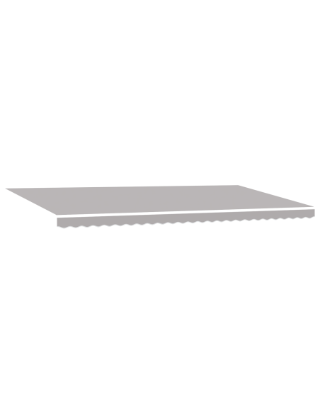 Tessuto di Ricambio per Tenda Sole 6x3 m Grigio Chiaro