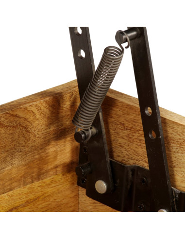 Tavolino da Salotto in Legno Massello di Mango 110x55x35 cm