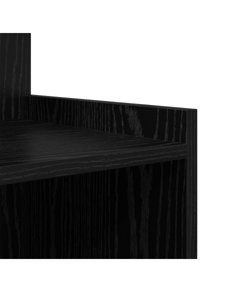Comodini 2 pz Rovere Nero 40x35x60 cm Legno ingegnerizzato