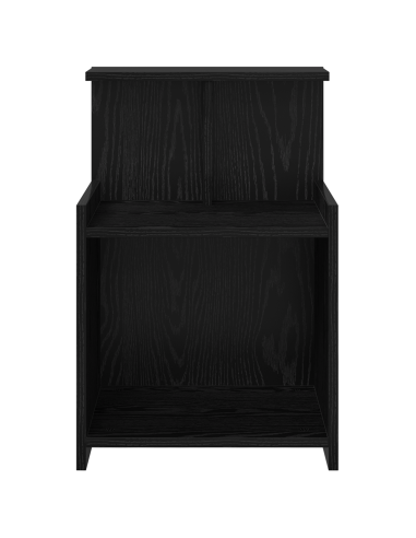 Armadio da Notte 2 pcs Rovere Nero 40 x 35 x 60 cm