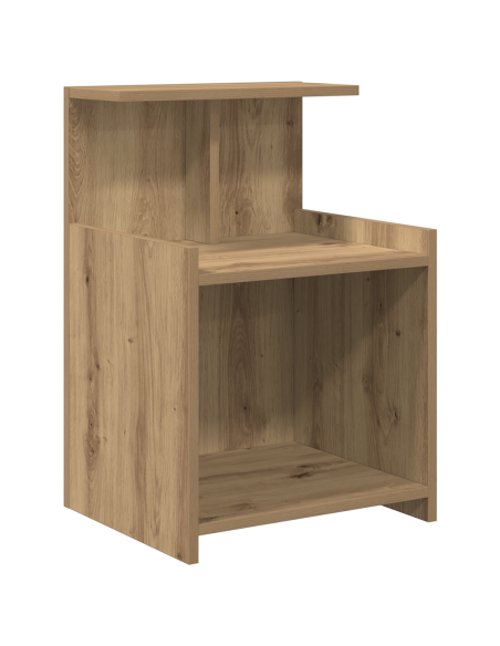 Armadio da Notte 2 pcs Rovere artigianale 40 x 35 x 60 cm