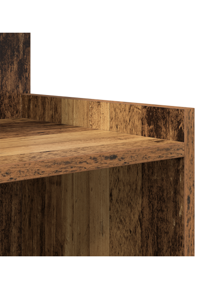 Comodini 2 pz Legno Vecchio 40x35x60 cm Legno Ingegnerizzato