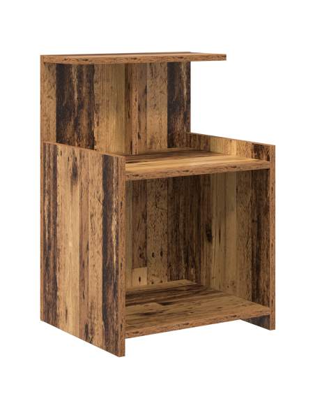 Comodini 2 pz Legno Vecchio 40x35x60 cm Legno Ingegnerizzato