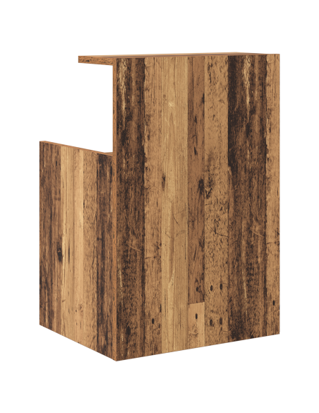 Comodini 2 pz Legno Vecchio 40x35x60 cm Legno Ingegnerizzato