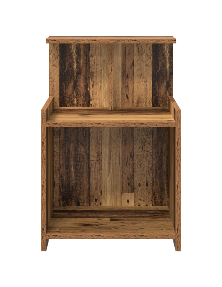 Comodini 2 pz Legno Vecchio 40x35x60 cm Legno Ingegnerizzato