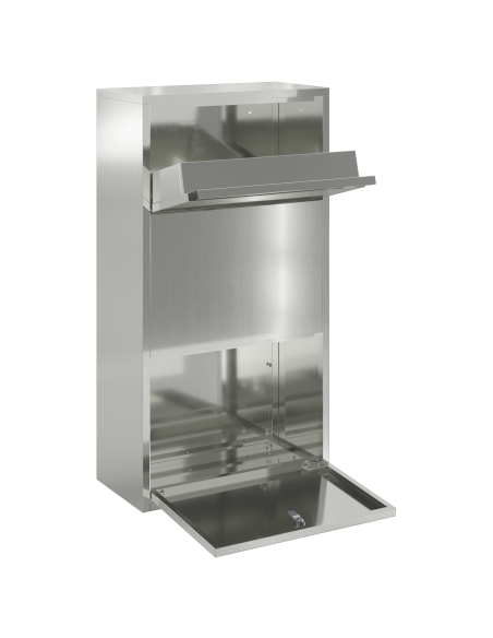 Cassettina per Pacchi 44x22x82 cm Acciaio Zincato