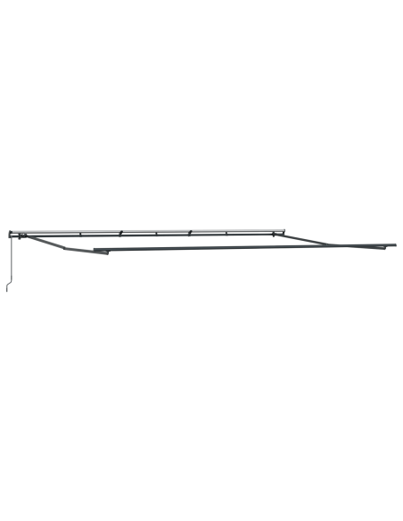 Tenda Retrattile Manuale Grigia Chiara 600x300 cm, Tessuto di ricambio per tenda  per telaio 6x3 m Grigio Chiaro