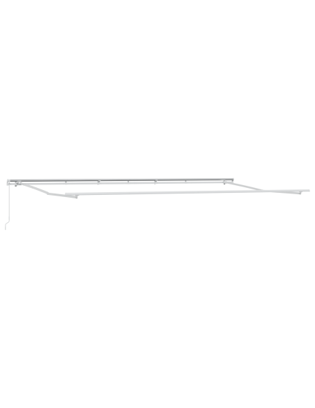 Tenda Richiudibile Manuale  Nera 600x350 cm, Tessuto di Ricambio per Tenda  per Telaio 6x3.5 m Nero