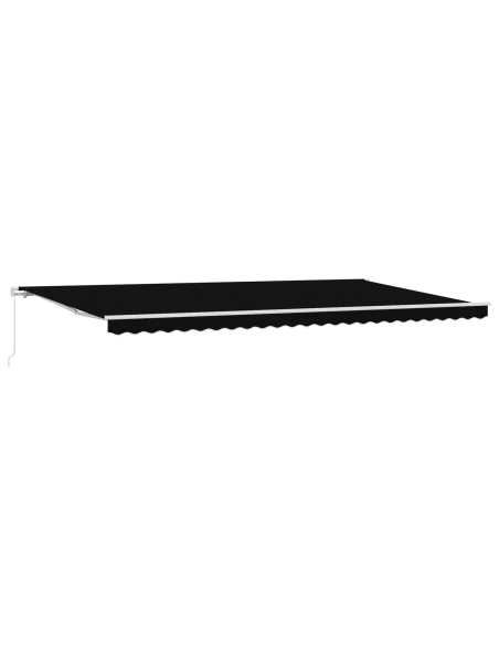 Tenda Richiudibile Manuale  Nera 600x350 cm, Tessuto di Ricambio per Tenda  per Telaio 6x3.5 m Nero