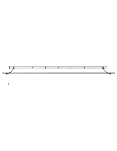 Tenda Retrattile Automaticamente  Nera 600x350 cm, Tessuto di Ricambio per Tenda  6x3.5 m Nera