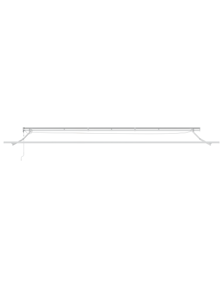 Tenda Retrattile Automatica  con LED Nera 600x350 cm, Tessuto di ricambio per tenda  per telaio 6x3,5 m Nero