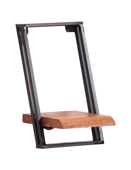 Mensole da Parete 5 pz in Legno Massello di Acacia