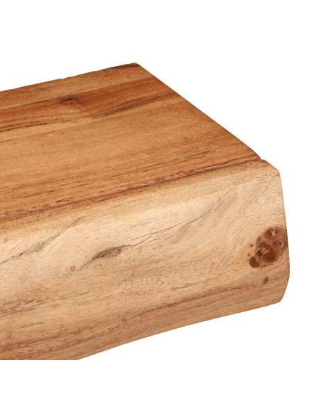 Mensole da Parete 2 pz 100x17x8 cm in Legno Massello di Acacia
