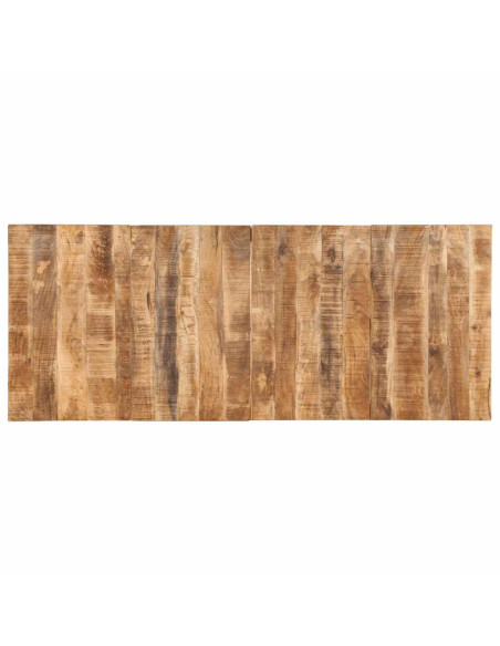 Tavolo da Pranzo 220x90x75 cm in Legno Grezzo Massello di Mango