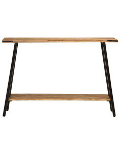 Tavolo Consolle 110x30x75 cm in Legno Massello di Mango 2