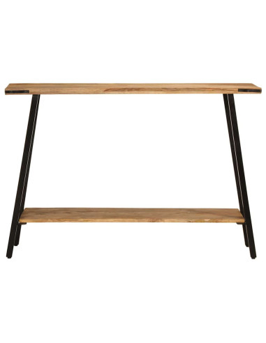 Tavolo Consolle 110x30x75 cm in Legno Massello di Mango