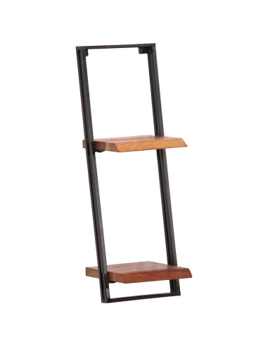 Mensole da Parete 5 pz in Legno Massello di Acacia