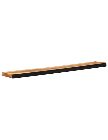Mensole da Parete 2 pz 100x20x3,5cm in Legno Massello di Acacia