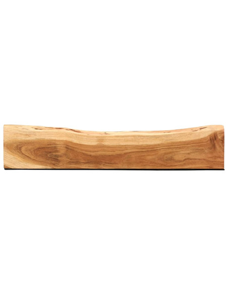Mensole da Parete 2 pz 100x20x3,5cm in Legno Massello di Acacia