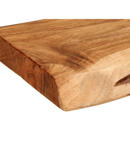 Mensole da Parete 2 pz 100x20x3,5cm in Legno Massello di Acacia