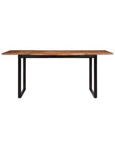 Tavolo da Pranzo 180x90x75 cm in Legno Massello di Acacia 2