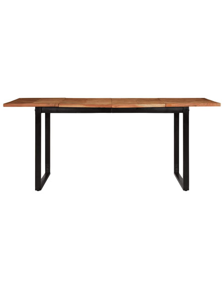 Tavolo da Pranzo 180x90x75 cm in Legno Massello di Acacia