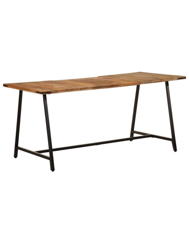 Tavolo da Pranzo 160x80x75 cm in Legno Massello di Mango