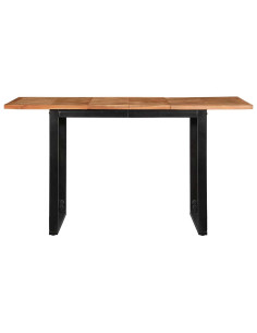 Tavolo da Pranzo 140x70x75 cm in Legno Massello di Acacia 2