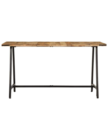 Tavolo da Pranzo 140x70x75 cm in Legno Massello di Mango