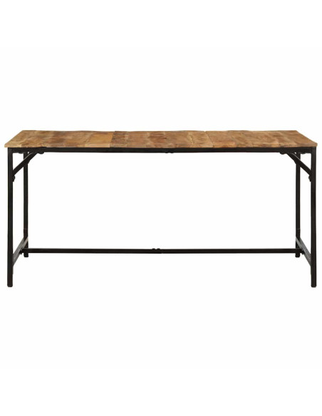Tavolo da Pranzo 160x80x75 cm in Legno Massello di Mango Grezzo
