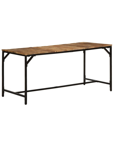 Tavolo da Pranzo 160x80x75 cm in Legno Massello di Mango Grezzo
