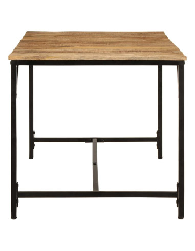 Tavolo da Pranzo 160x80x75 cm in Legno Massello di Mango Grezzo