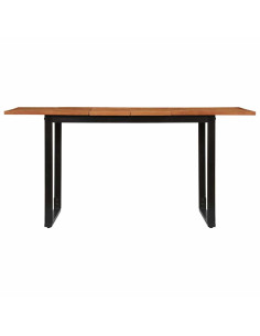 Tavolo da Pranzo 160x80x75 cm in Legno Massello di Acacia 2