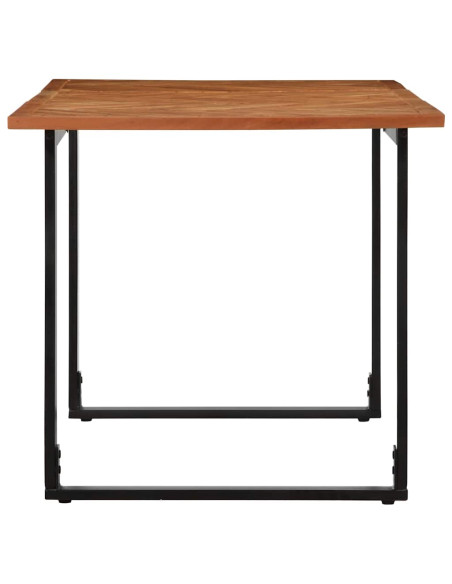 Tavolo da Pranzo 160x80x75 cm in Legno Massello di Acacia
