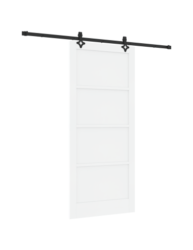Porta scorrevole ORKDAL Bianco 93 x 211 cm Pino massello