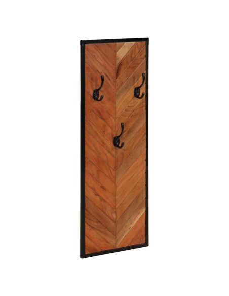 Appendiabiti 2 pz 35x1x90 cm in Legno Massello di Acacia