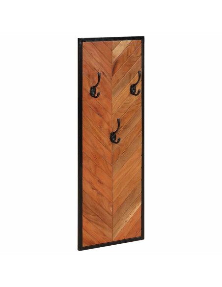 Appendiabiti 2 pz 35x1x90 cm in Legno Massello di Acacia