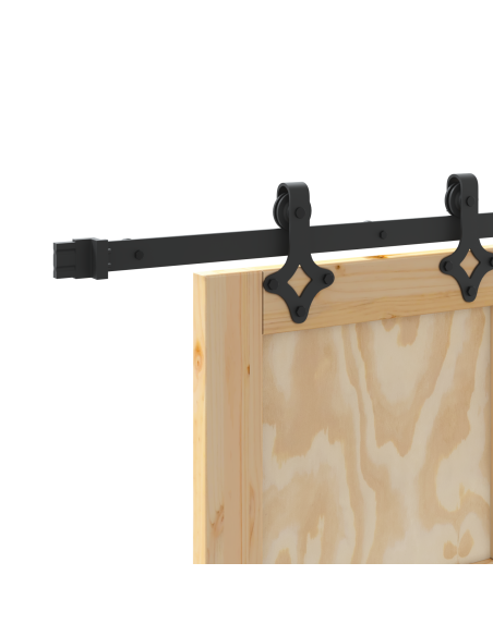 Porta Scorrevole  con Set di Ferramenta 'ORKDAL'in Legno Massello di Pino, Porta Interna 'ORKDAL'78x232x4 cm in Legno Massello d