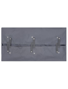 Telo per Carrello da Giardino Grigio Scuro 81x41x40 cm Tessuto 2