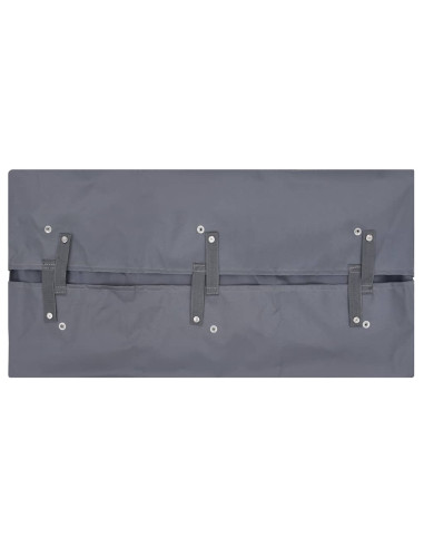 Telo per Carrello da Giardino Grigio Scuro 81x41x40 cm Tessuto