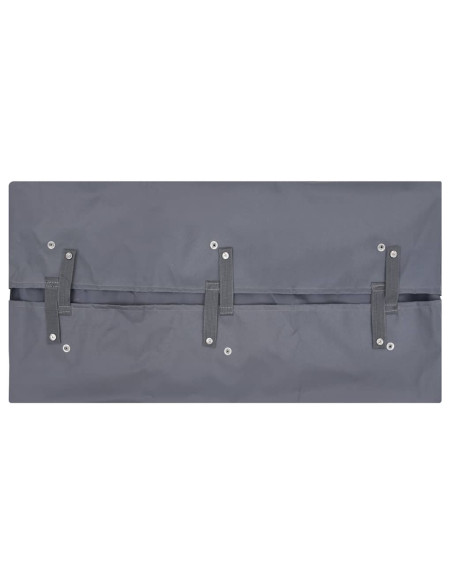 Telo per Carrello da Giardino Grigio Scuro 81x41x40 cm Tessuto