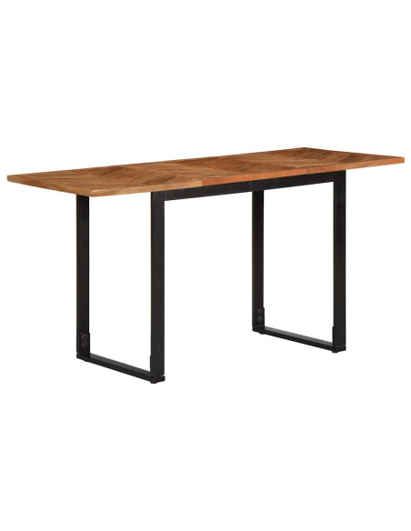 Tavolo da Pranzo 140x70x75 cm in Legno Massello di Acacia