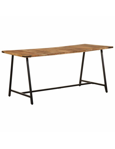 Tavolo da Pranzo 160x80x75 cm in Legno Massello di Mango