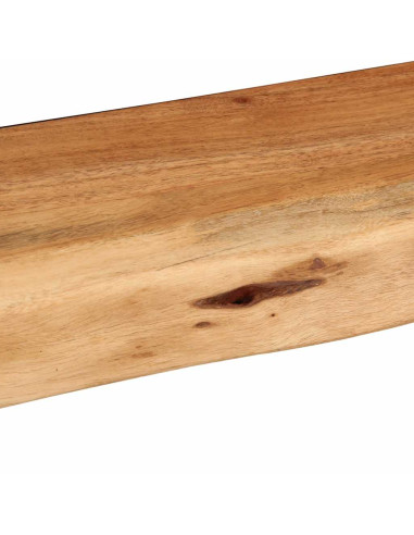 Mensole da Parete 2 pz 80x20x3,5 cm in Legno Massello di Acacia