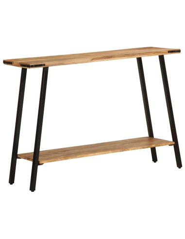 Tavolo Consolle 110x30x75 cm in Legno Massello di Mango