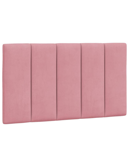 Letto con Materasso Rosa 80x200 cm in Velluto