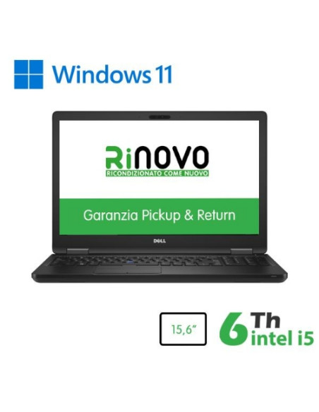 NB DELL RINOVO REFURBISHED Latitude E5580 RN42534114 15.6" i5-6x00u 16GB SSD 512GB NO DVD W11P