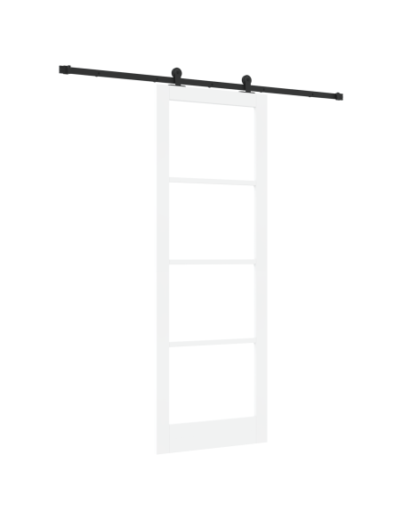 Porta scorrevole  con set di ferramenta "ORKDAL" Bianco 83x232 cm, Porta interna  con vetro "ORKDAL" Bianco 83x232x4 cm